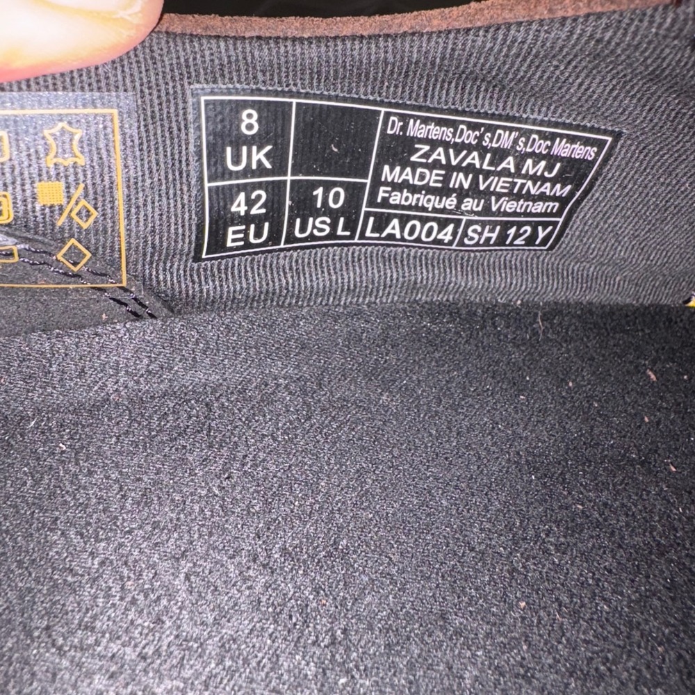Dr. martens Zavala leather dark brown Zavala Mary Jane T bar shoes size 10 new - Picture 6 of 9